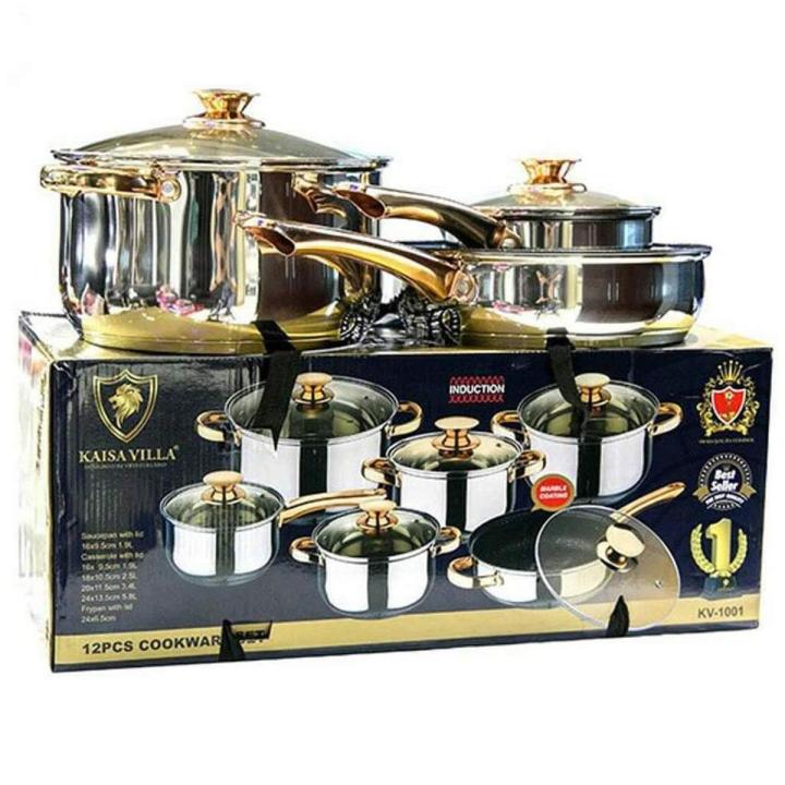 KAISA VILLA Stainless Stell 12 Pieces Set